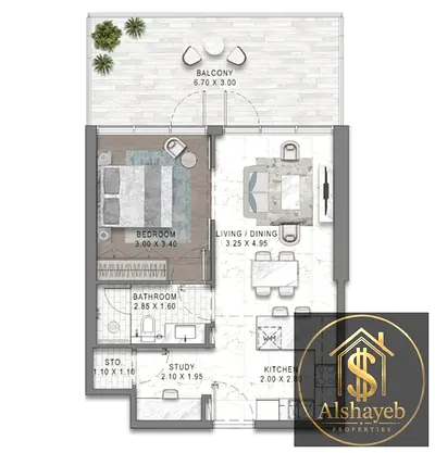 Golf Course View | 2BR Apartment | DAMAC District Tower B