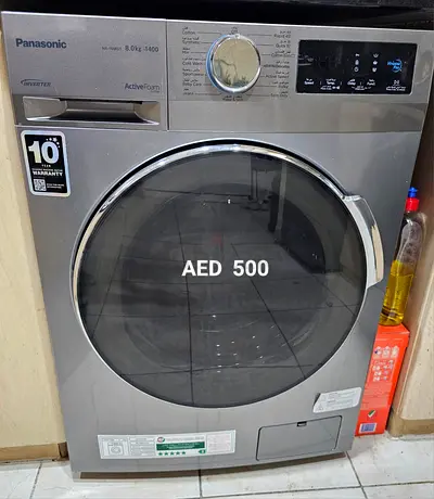 Panasonic 8kg Front Load Washer - Silver, Good Condition