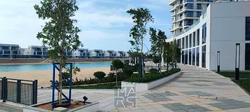 A commercial shop for rent with sea view inside a luxury residential waterfront