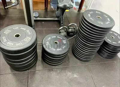 Set of Rubber Olympic Weight Plates  - Good Condition