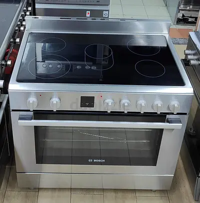 Bosch Stainless Steel Electric Ceramic Hob Cooker with Oven (Free-standing)