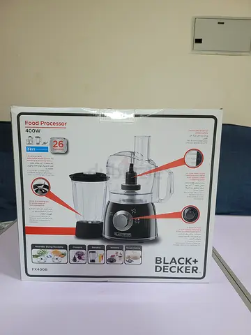Black+Decker Food Processor 26 Functions 3-In-1 (Blender + Dough Maker + Food Processor) FX400B-B5 B