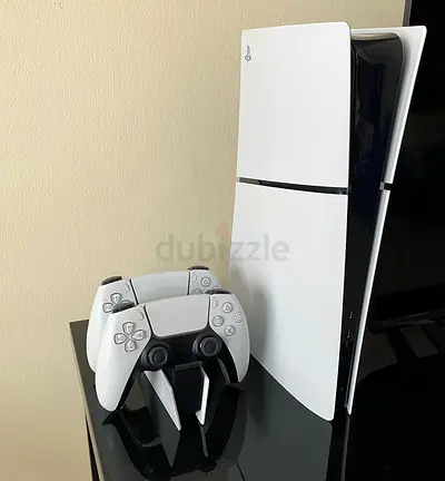 PS5 Slim 1Tb Digital Edition UAE Version - 2 Controllers