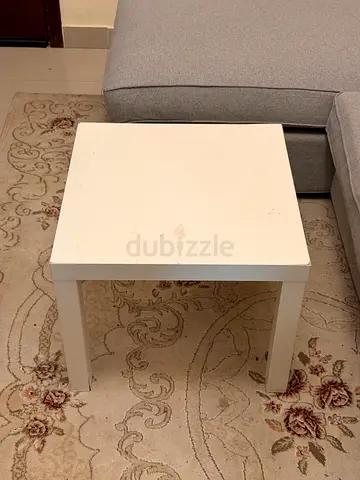 white side table
