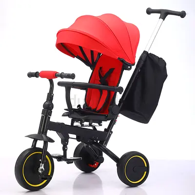 Baby Kids Folding Tricycle - Red