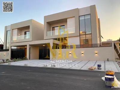 Seize the opportunity and own a luxurious 5-bedroom villa with modern designs and high-end finishes in Al Zahia, one of Ajman's most beautiful and tra