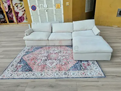 Like A New Condition High Quality swin feather 🪶 filled modular sofa with footstool