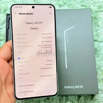 SAMSUNG GALAXY S25 FE 256GB STORAGE