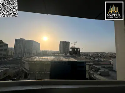 Large studio in Al Jurf 2 opposite the court, separate kitchen and large balcony, central AC, AED 20K yearly with flexible payments, prime location an