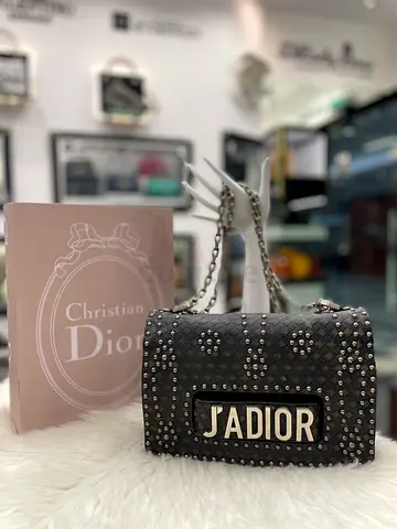Christian Dior JADIOR Studded Diorevolution Black Shoulder Bag (Authentic/PreOwned)