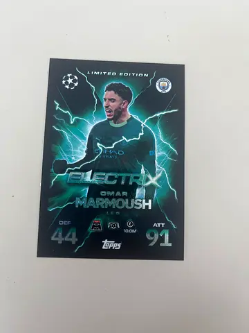 Topps Limited Edition Electrify Erling Haaland Collectible Card (Manchester City)