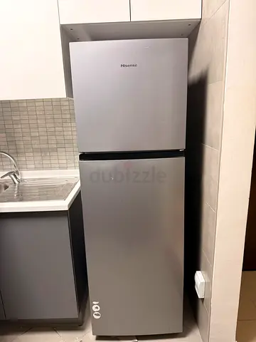 Hisense Silver 2-Door Fridge - Good Condition