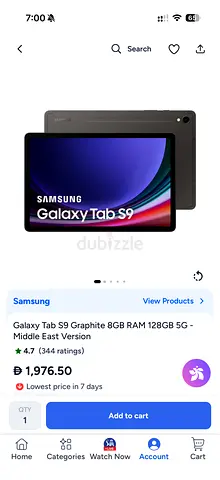 Samsung Galaxy Tab S9 Graphite 128GB - Mint Condition