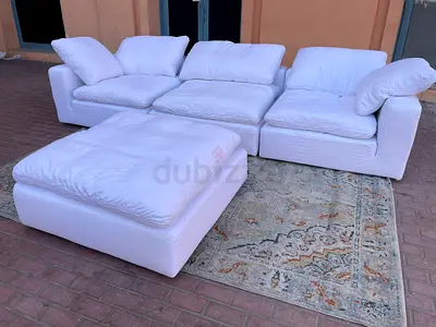 Original luscious Marina home Timothy Oulton modular feather 🪶 filled white sofa