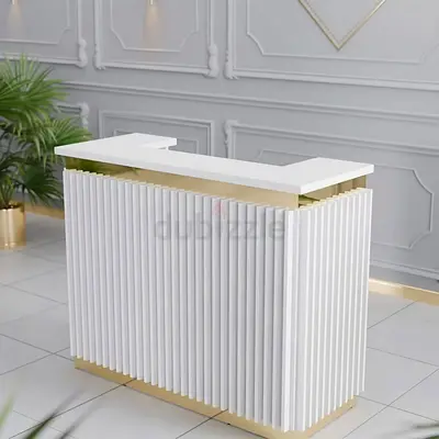 Luxury Fluted Reception Desk