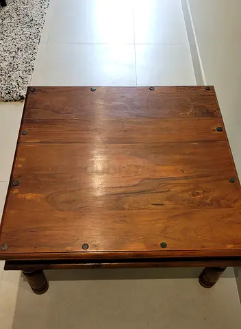 Solid wood coffee table