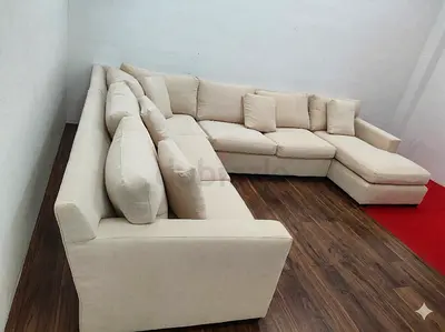 Brand New condition clean crate and barrel axis Ushape sofa for sale