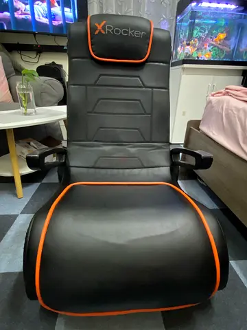 X-Rocker Black/Orange Gaming Chair — Good Condition
