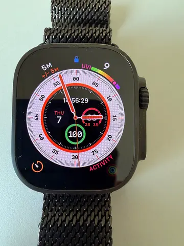 Apple Watch Ultra 2 with Titanium Milanese Band and 100% Battery Capacity