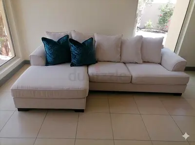 The One Brand Kingston beige color lshape sofa for sale