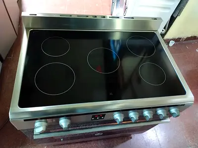Hoover latest model full electric ceramic 5 hobs stove oven fan cooking range 90x60 hy hadua