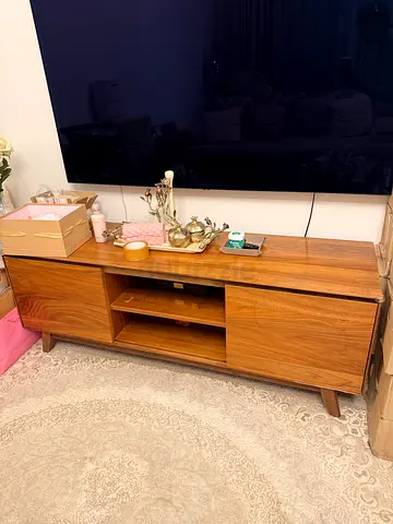 Mid-century Modern Wooden TV Console / Media Unit - Good Condition