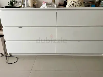 IKEA white 6-drawer dresser - good condition