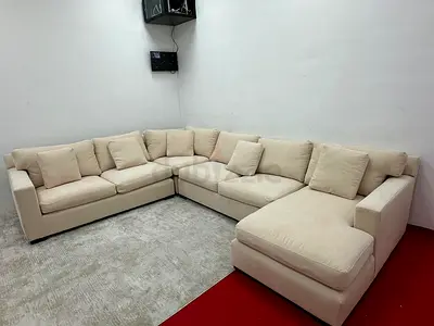 Perfect condition cratebarrel Ushape sofa