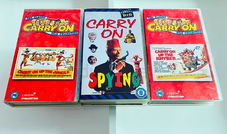 3 Carry On Vintage VHS tapes