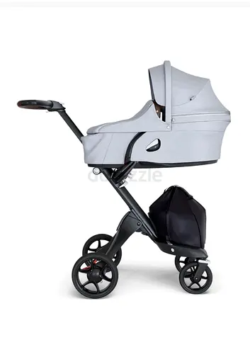 Stroller Stokke Xplory carry cot + Seat + pram pack travel bag + sibling board + umbrella ++