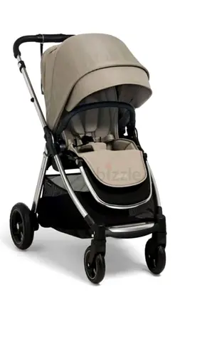 Lightweight Beige Single-Seat Stroller - Good Condition