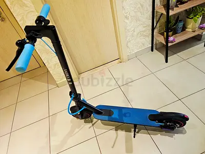 Battery to be replaced Used Blue Electric Scooter - Foldable, Good Condition