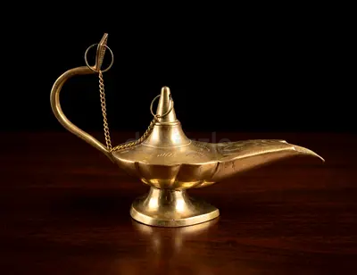 Vintage Brass Aladdin  Lamp – (16cm)
