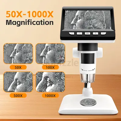 Digital USB Microscope (boxed) - Ideal for PCB, Textile  Industrial Inspection
