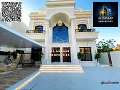 Classic villa with palace design in the heart of Ajman, fully equipped with electricity, water, and