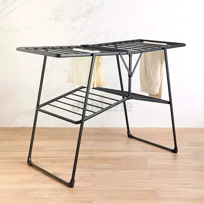 Foldable Metal Clothes Drying Rack - Lightweight  Sturdy