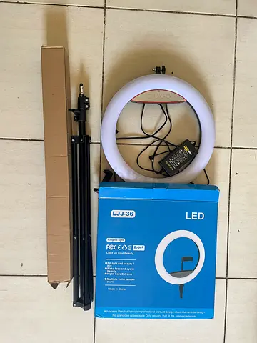 LED Ring Light with Adjustable Tripod Stand (New)