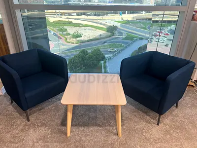 Loungers and table set
