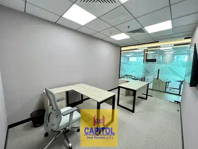 Cozy Open Office Space For Full Year, Labour Inspections ,Chiller Free With Ejari (BK)