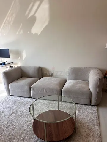 Vigos Fabric Sofa (2 corner + 1 ottoman section)