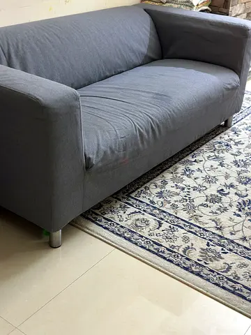 Grey 2-Seater Sofa - Compact and Comfortable