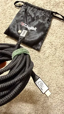 Digitek 20gbps - braided type C cable 5 meter for photography tether capture