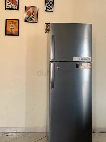 Used double-door refrigerator in good condition