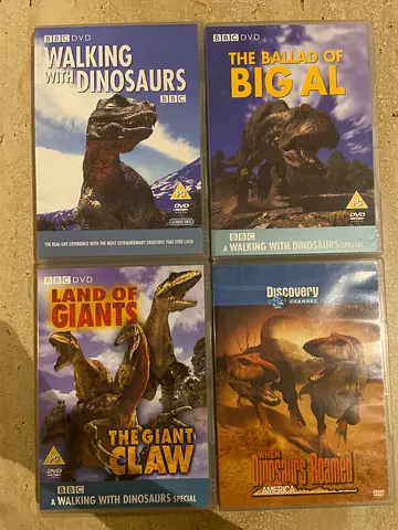 Collection of 4 Dinosaur DVDs - Walking with Dinosaurs  Specials