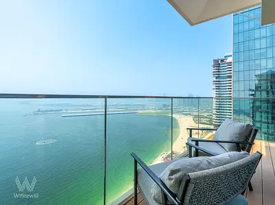Palm & Sea Views | Upgraded Interior | High Floor