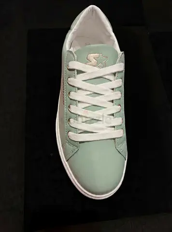 Light Green Casual Sneaker - Good Condition, Size Unspecified