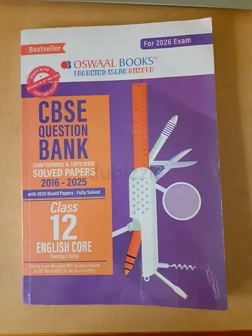 CBSE Question Bank Class 12 English Core (Solved Papers 2016-2025) - Oswaal