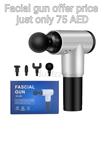 Compact Massage Gun (Fascial Gun) with 4 Heads - Lightly Used