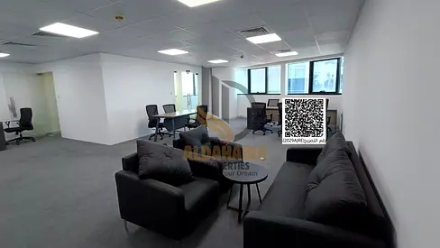 🏢 مكتب مفروش للإيجار – برج فالكون 📢