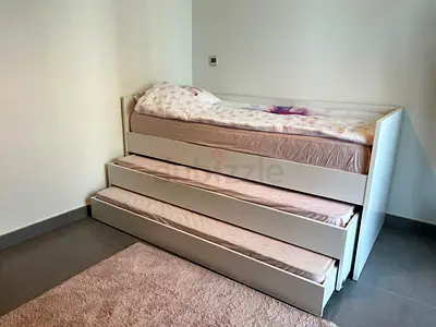 Home Center White Triple trundle Daybed with safety rails and three Mattress